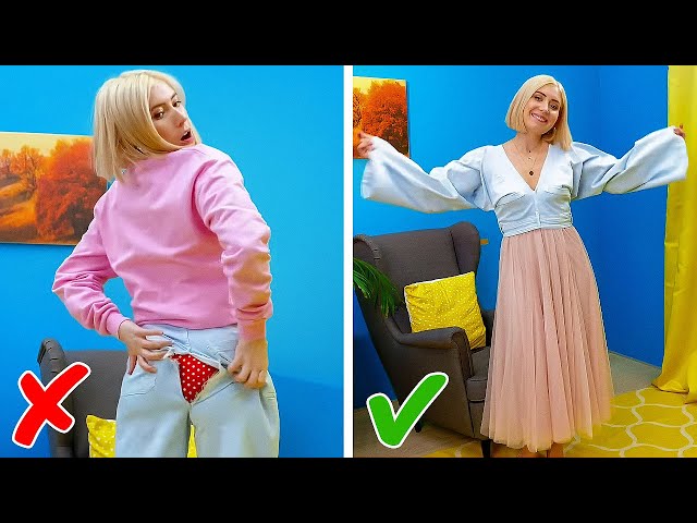 Wow! Awesome Clothing Hacks For Awkward Moments! Cool DIY Tricks By A PLUS SCHOOL