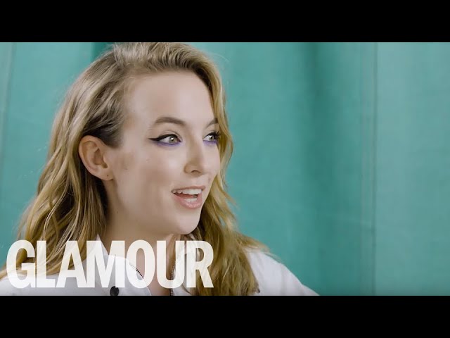 Jodie Comer sings Ariana Grande & relives her hungover shifts at Tesco | GLAMOUR UK