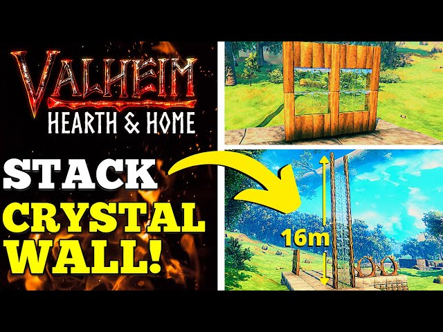 Valheim - Stack Crystal Walls! [Build Vertically]