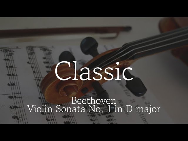 [Playlist] Beethoven - Violin Sonata No.1 in D major | Classic playlist