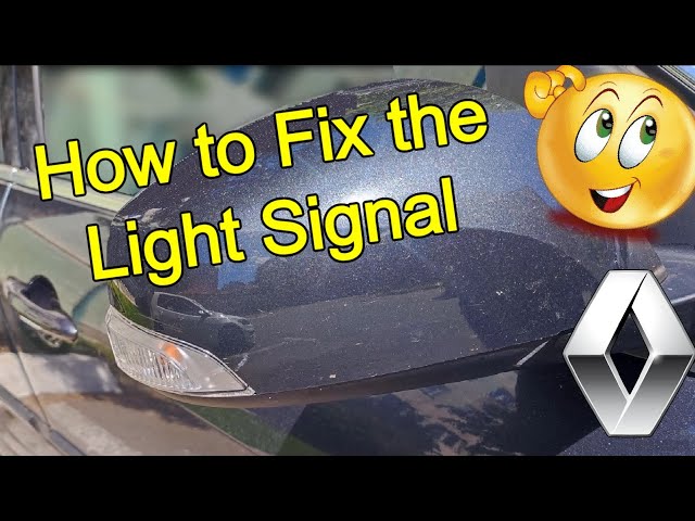 How to Change Mirror Light Signal  RENAULT
