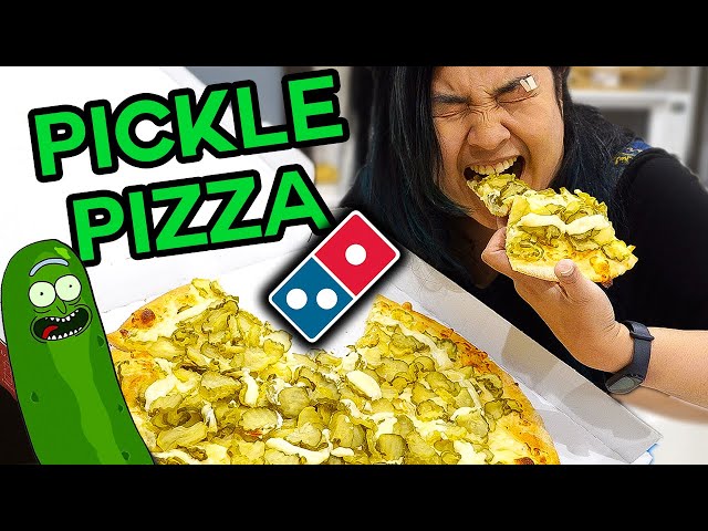 I Tried Domino's Japan PICKLE PIZZA