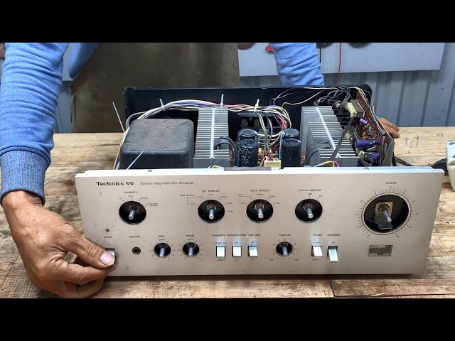 Technics V6 Stereo Integrated Amplifier Restoration // Japan DC Amplifier Repair Restore - 182W