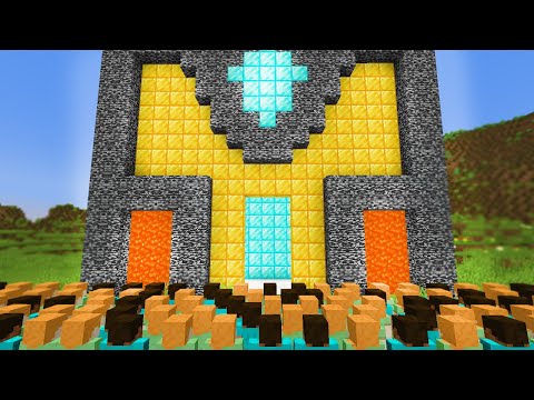 100 Players Tried to Invade My IMPOSSIBLE BASE on this Minecraft SMP