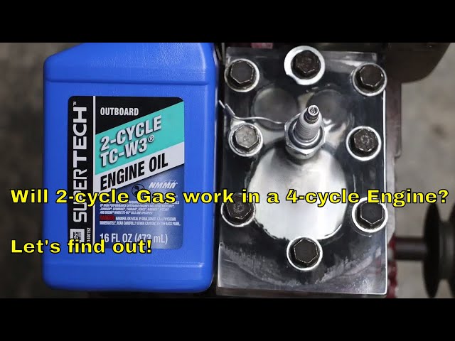 Will 2-Cycle Gas Work in a 4-Cycle Engine?  Let's Find Out!