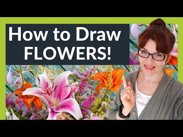 How To Draw Flowers For Beginners (12 EASY tips!)