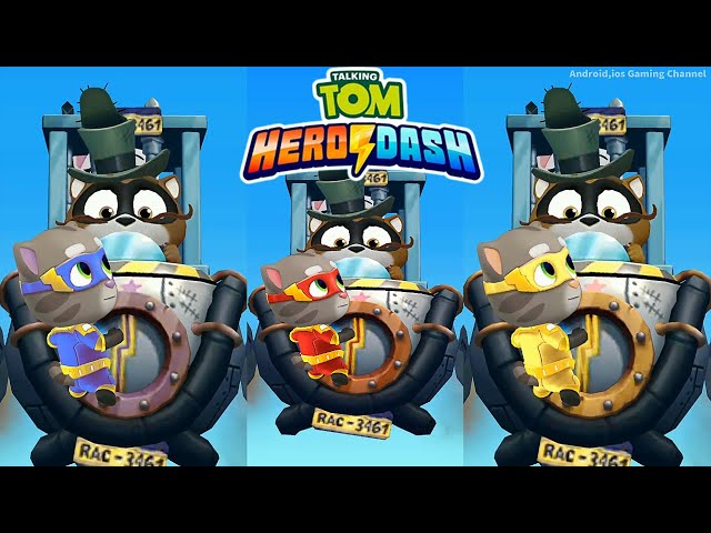 Talking Tom Hero Dash - Super Tom - Gameplay (Android, iOS)