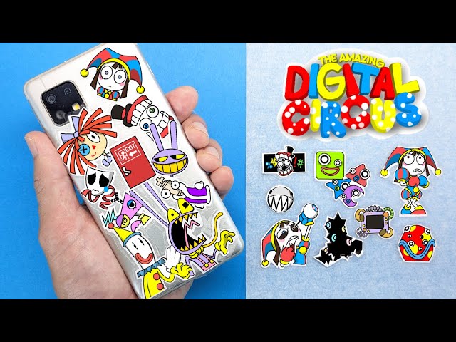 THE AMAZING DIGITAL CIRCUS Stickers DIY & Drawing🤩Funny Paper Craft tutorial🤩You can try now!