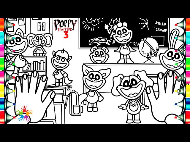 Poppy Playtime Chapter 3 Coloring Pages / Smiling Critters / NCS Music