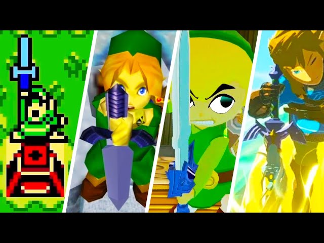 Evolution of Master Sword in Zelda Games (1991-2024)