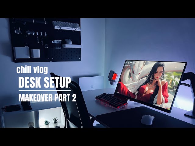 Game Vlog 🎮 | Part 2 Desk Setup Makeover