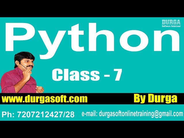 Learn Python Programming Tutorial Online Training by Durga Sir On 02-02-2018