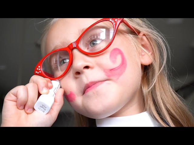 Ava is the Science Teacher! (Back to School Hide and Seek)
