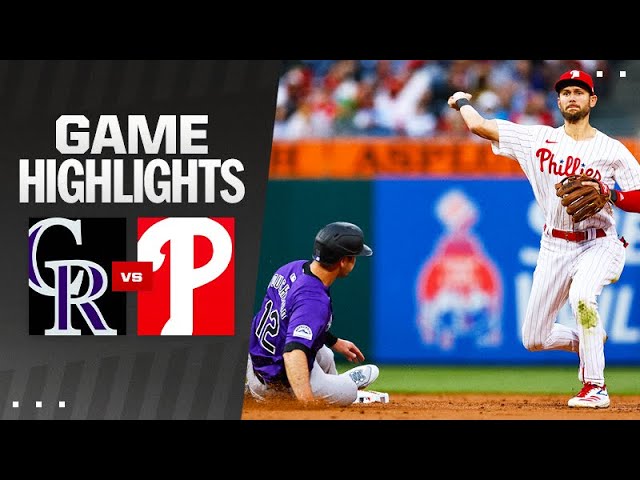 Rockies vs. Phillies Game Highlights (4/17/24) | MLB Highlights