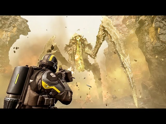 Intensive Co-op In Helldivers 2 Gameplay