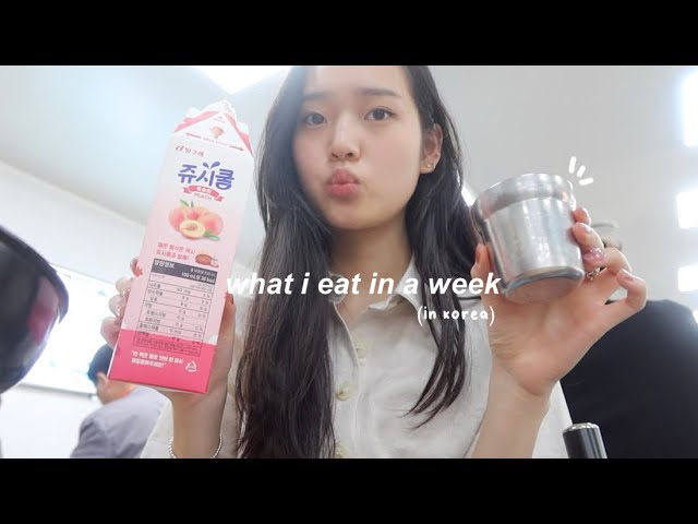 what i eat in a week in seoul, korea🍰hangang picnic, convenience store, hanoks & more
