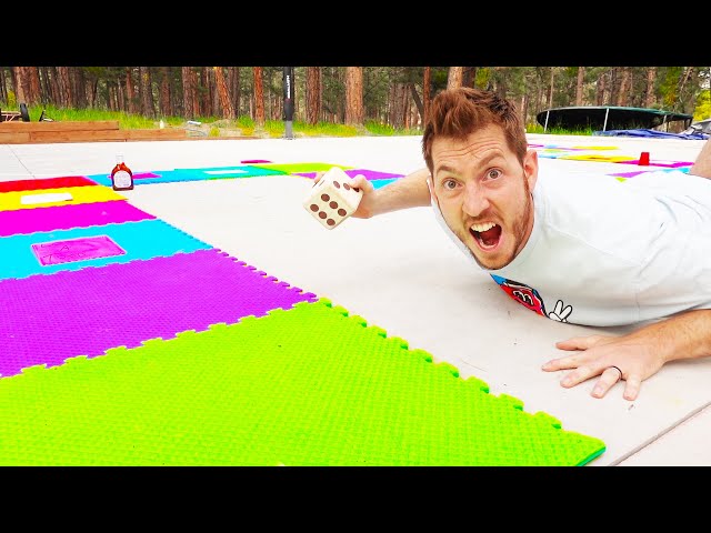 We Made A Giant BOARD GAME! *Winner Gets $$$*