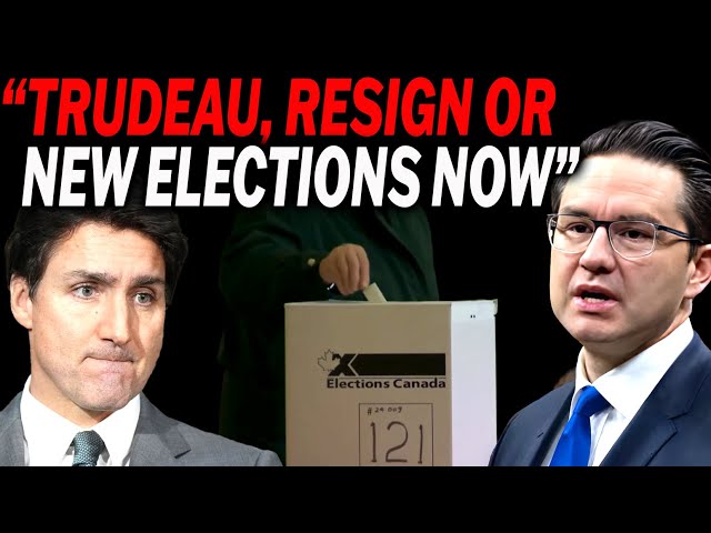 Pierre Poilievre Calls for A Federal Election in Canada, Explains why Justin Trudeau should Resign