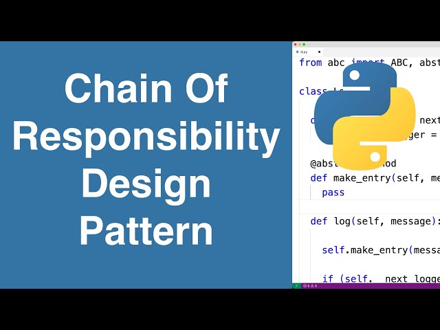 Chain Of Responsibility Design Pattern | Python Example