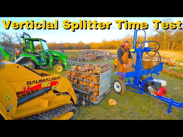 How Fast Can You Split a Cord of Firewood on a Vertical Splitter