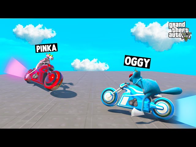 OGGY MEGA CHALLENGE  Pink Panther In DEADLINE Racing Challenge😱! GTA5