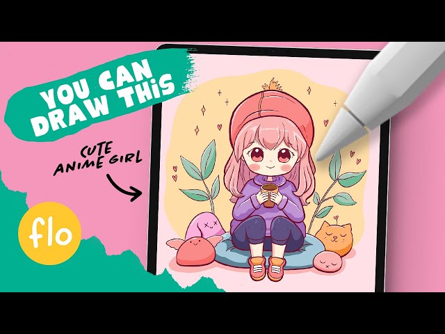 You Can Draw This Anime Style Character in PROCREATE - Step by Step Procreate Tutorial