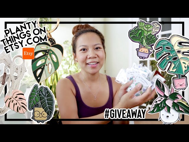 🌿Planty Things You Find on Etsy | UnBoxing and Giveaway  📦 (Ended) || A girl with a garden