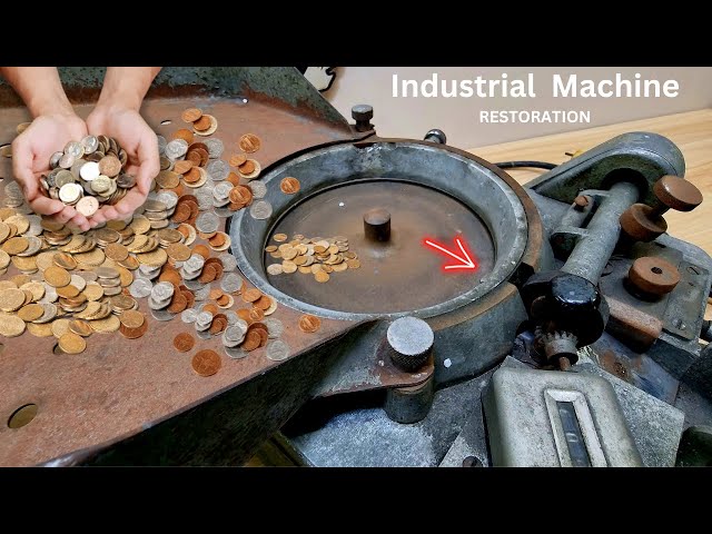 French Coins Counting Machine Restoration - Uncovering the Mystery of a Rare Machine!