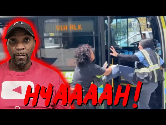 LA Bus Driver Fights Back After she was Attacked over a 50 Cent Bus Fare! 😳 🤯