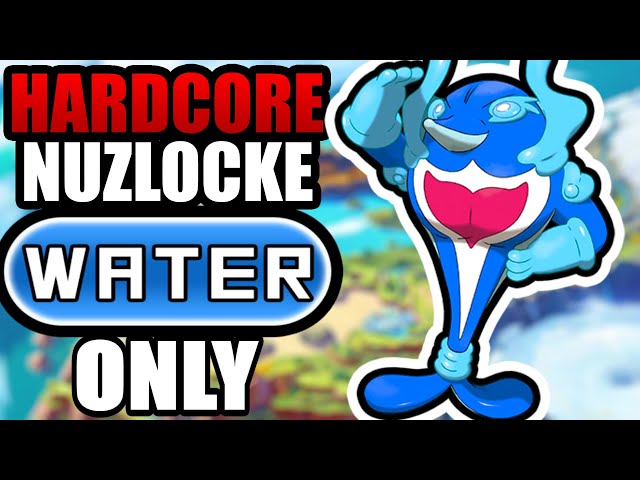 Pokémon Scarlet Hardcore Nuzlocke - Water Types Only! (No items, No overleveling)