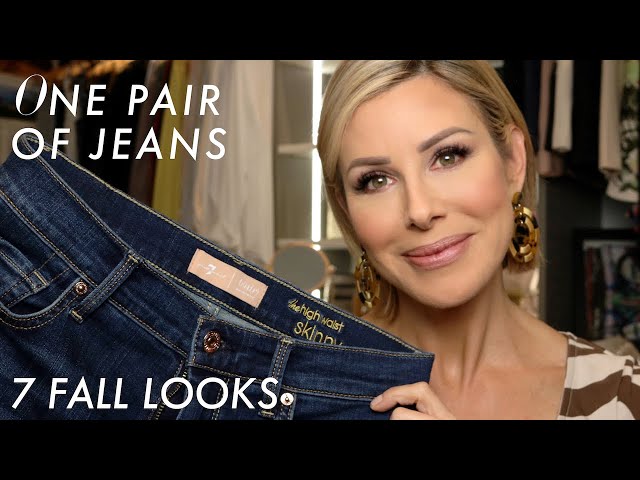 HOW TO WEAR & STYLE JEANS | One Pair of Jeans, 7 Looks | Dominique Sachse
