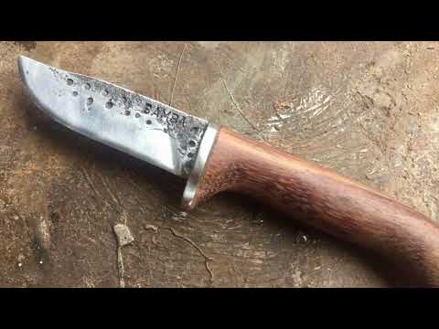 Forging A Knife From Primitive Iron Age Technology Steel