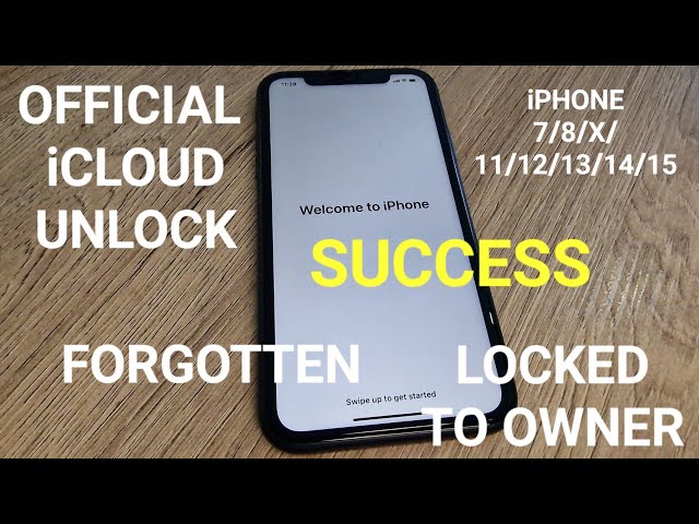 Official iCloud Unlock iPhone 7/8/X/11/12/13/14/15 Locked to Owner/Forgotten Apple ID and Password✔️