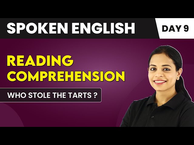 Who Stole the Tarts? - Reading Comprehension (Day 9) | Spoken English Course📚