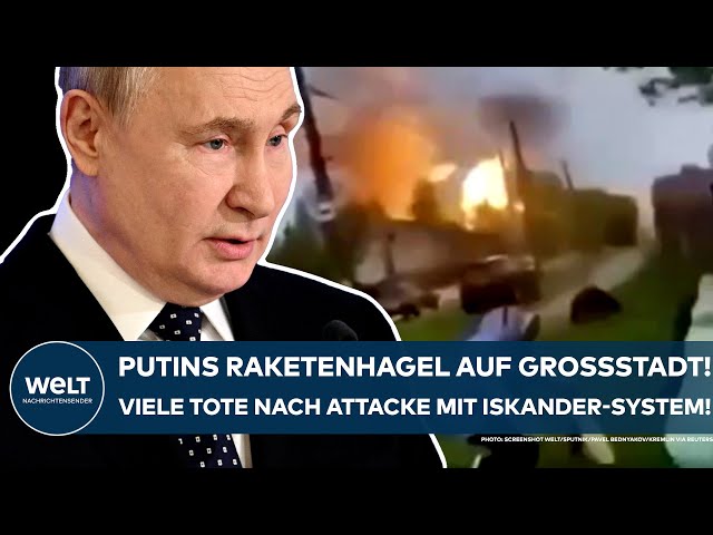 UKRAINE-KRIEG: Putin attackiert Großstadt! Viele Tote nach schwerem Raketenangriff auf Tschernihiw