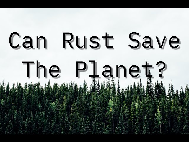 Can Rust save the Planet? A Clickbait look at energy efficiency of Rust vs Node
