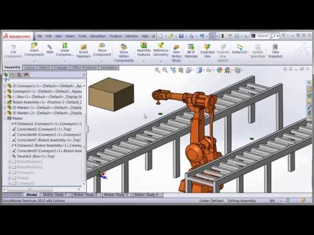 SolidWorks Tutorial: How to Animate a 6 DOF (degrees of freedom) Robot