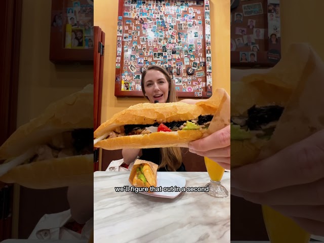 Trying famous BAHN MI in HOI AN 🇻🇳🥖 worth it?! #shorts