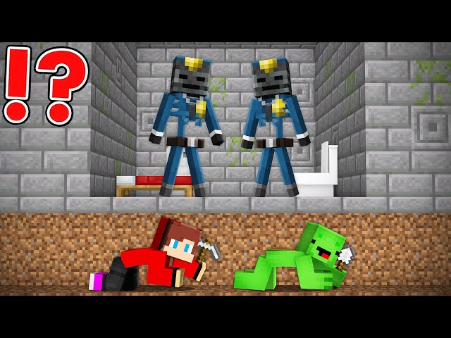 How JJ and Mikey Escaped From Wither Skeleton Prison in Minecraft - Maizen