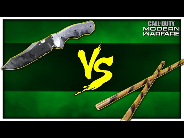Kali Sticks vs Combat Knife! | Best Melee Weapon in Modern Warfare?