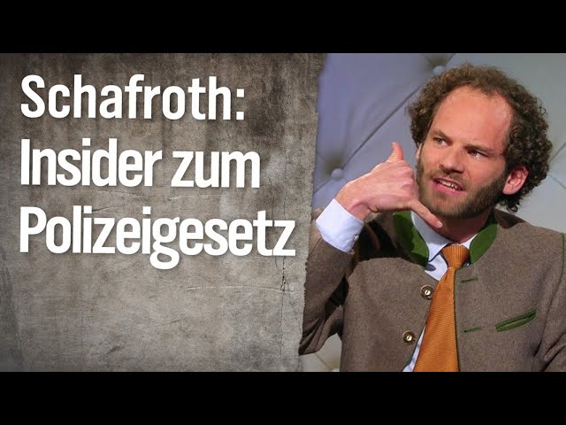 Maximilian Schafroth - Insider zum neuen Polizeigesetz | extra 3 | NDR