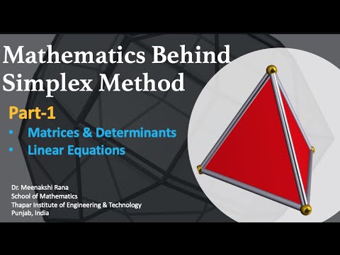 Mathematics Behind Simplex Method