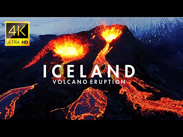 Iceland Volcano Eruption Up-close Drone Video | Stunning Cinematic View 4K HDR DJI FPV