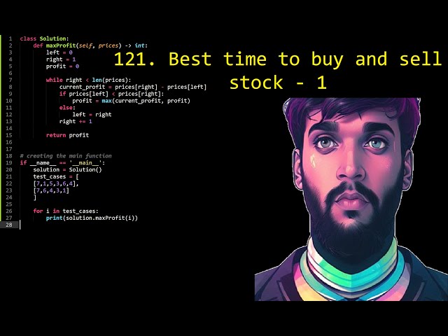 121. Best time to buy and sell stocks - 1 | Leetcode