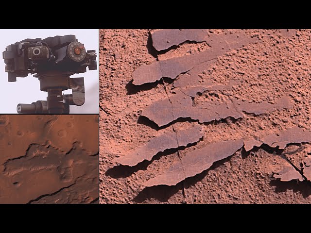 Rocky Leaves/Blades on Mars, Ganges Chasma Canyon and Curiosity’s Alpha Particle X-ray Spectrometer