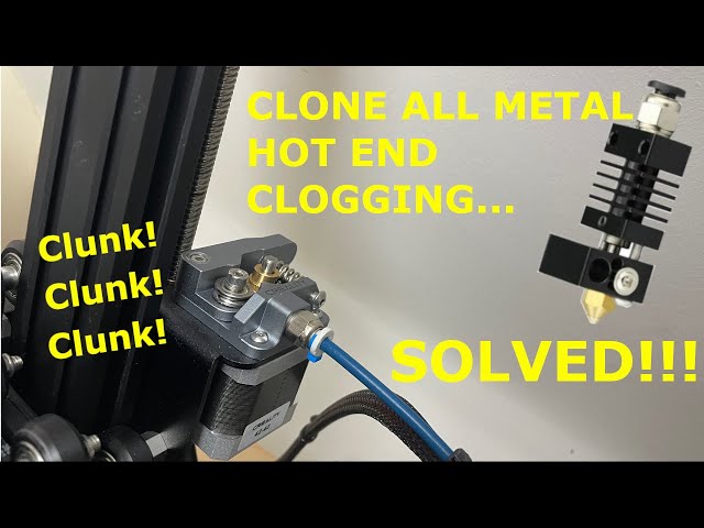 Never clog again!! 2 easy tips to solve a clogging all metal hot end!