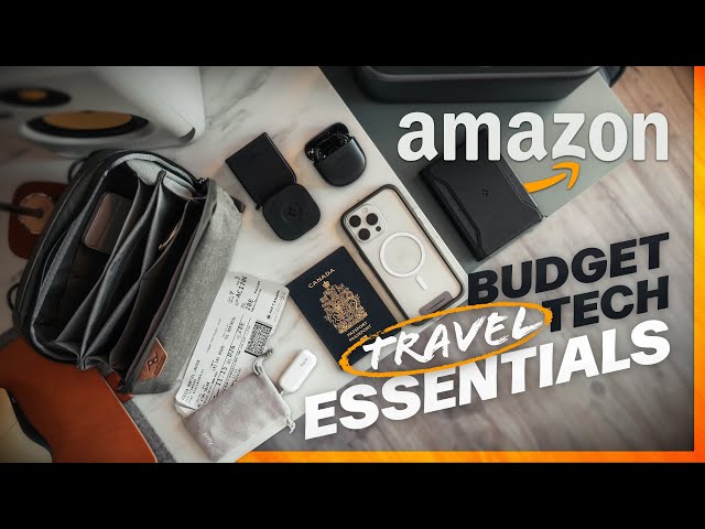 BUDGET Tech Travel Essentials from AMAZON | Travel With Me!