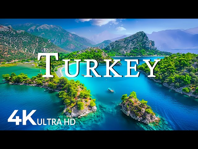 FLYING OVER TURKEY (4K UHD) - Relaxing Music Along With Beautiful Nature Videos(4K Video HD)