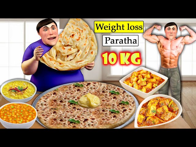 Secret Weight Loss 10Kg Paratha Comedy Skit Chole Chicken Street Food Hindi Kahaniya Moral Stories