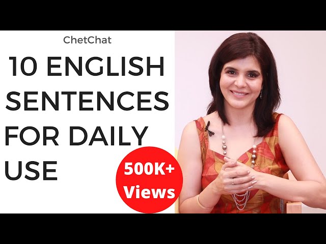 10 Simple English Sentences for Daily Use | Improve Your Spoken English | ChetChat English Tips